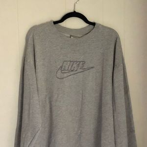 Grey Nike Crewneck/Sweater/Sweatshirt
